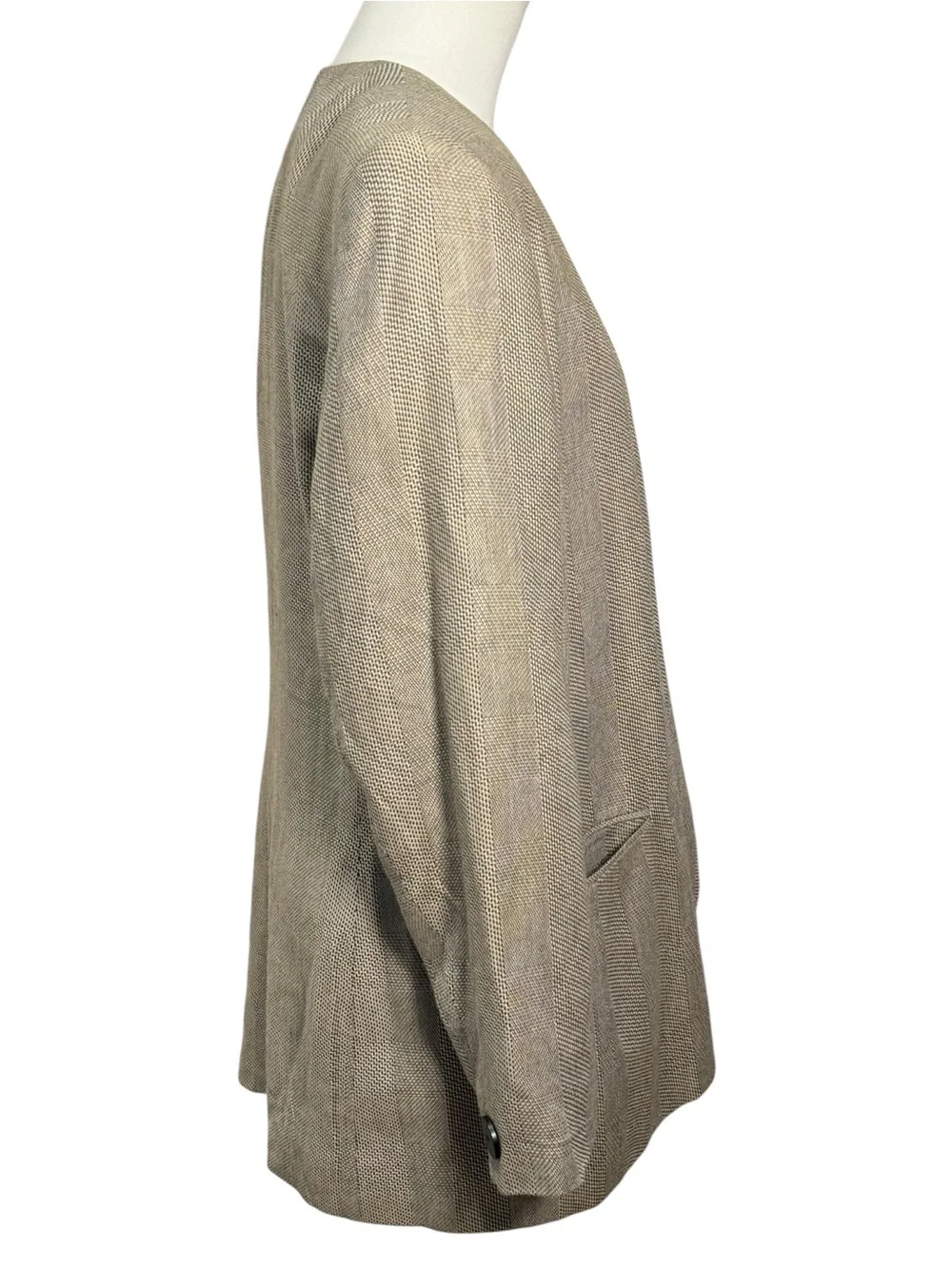 Christian Dior Vintage 80s 90s Asymmetric Wrap Power Blazer Size 12